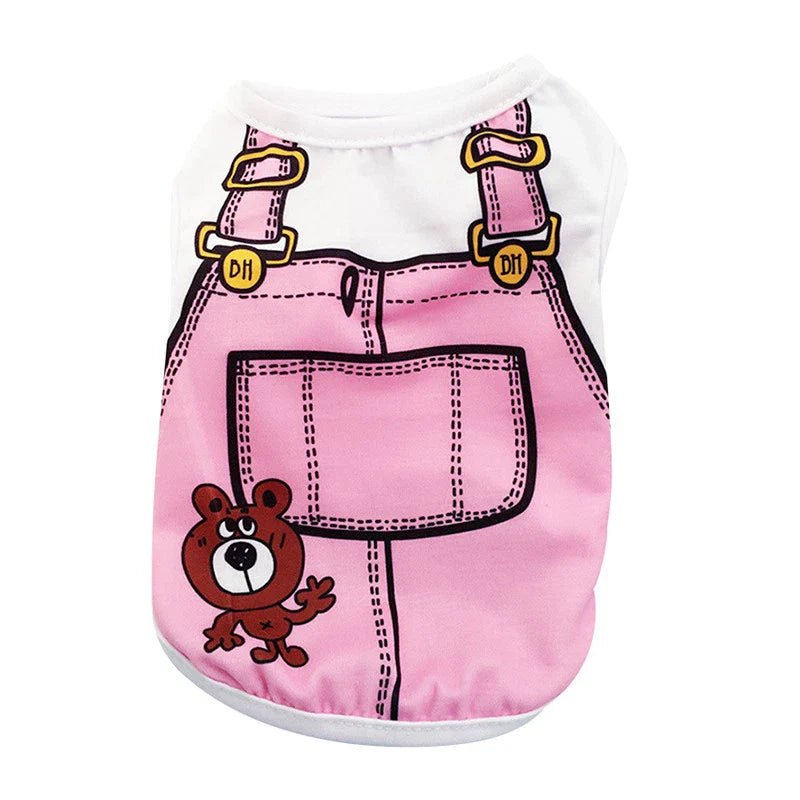 VETEMENT POUR CHIEN - ChicouPet™ - Salopette Rose - Chien Trendy