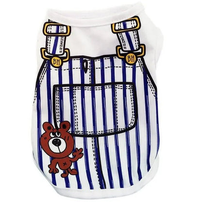 VETEMENT POUR CHIEN - ChicouPet™ - Bleu Rayé - Chien Trendy