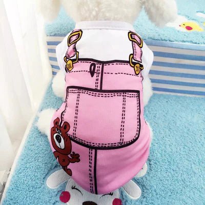 VETEMENT POUR CHIEN - ChicouPet™ - Salopette Rose - Chien Trendy