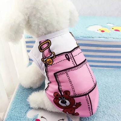 VETEMENT POUR CHIEN - ChicouPet™ - Salopette Rose - Chien Trendy